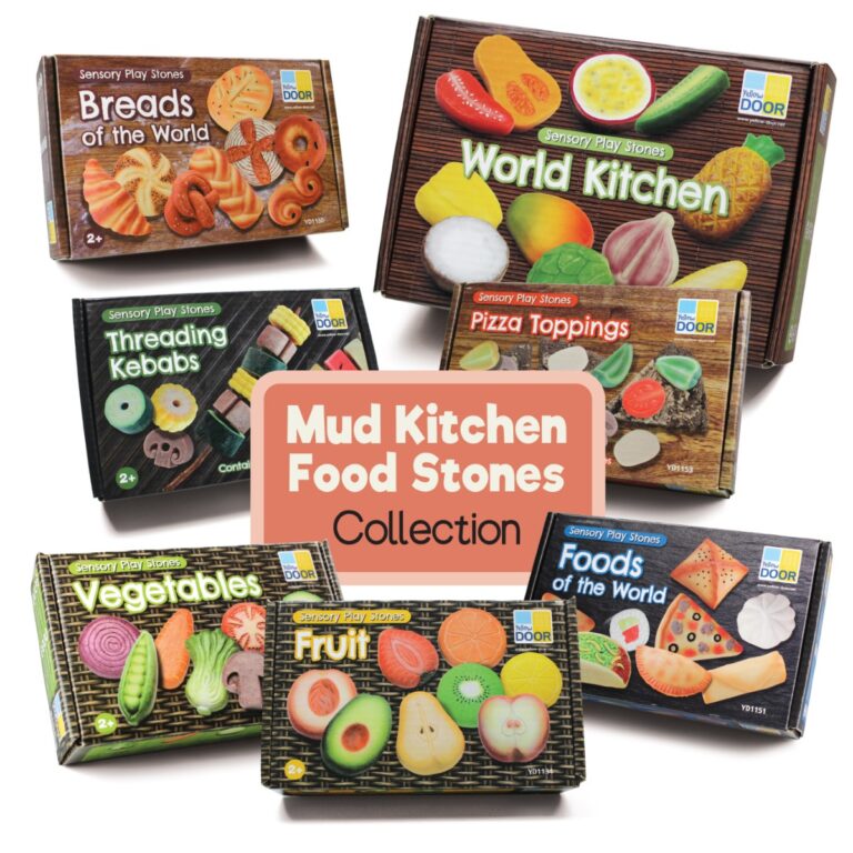 Mud kitchen food sensory collection