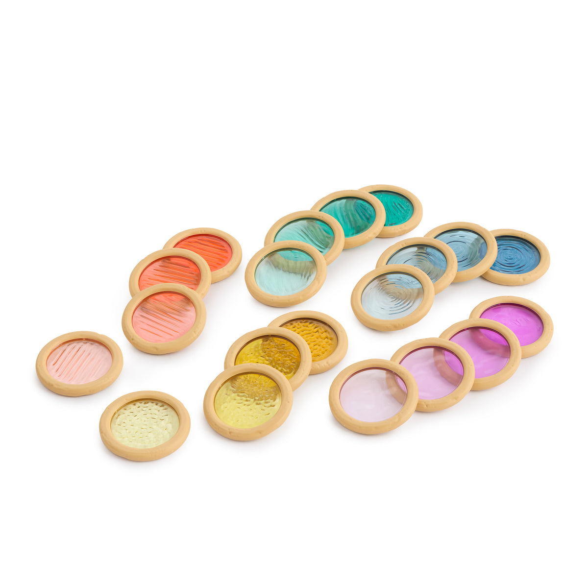 Light & Colour Textured Discs - Pk20