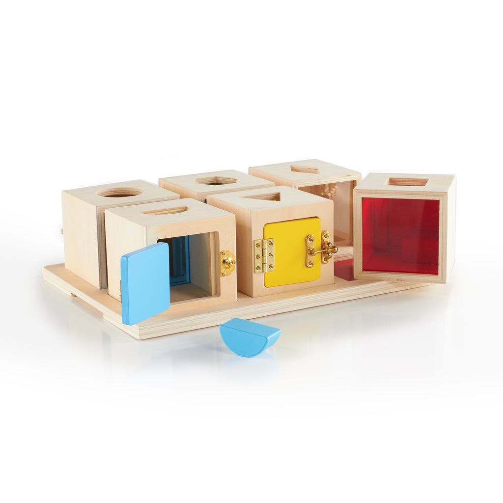Peekaboo Lock Boxes Set of 6 - NEW