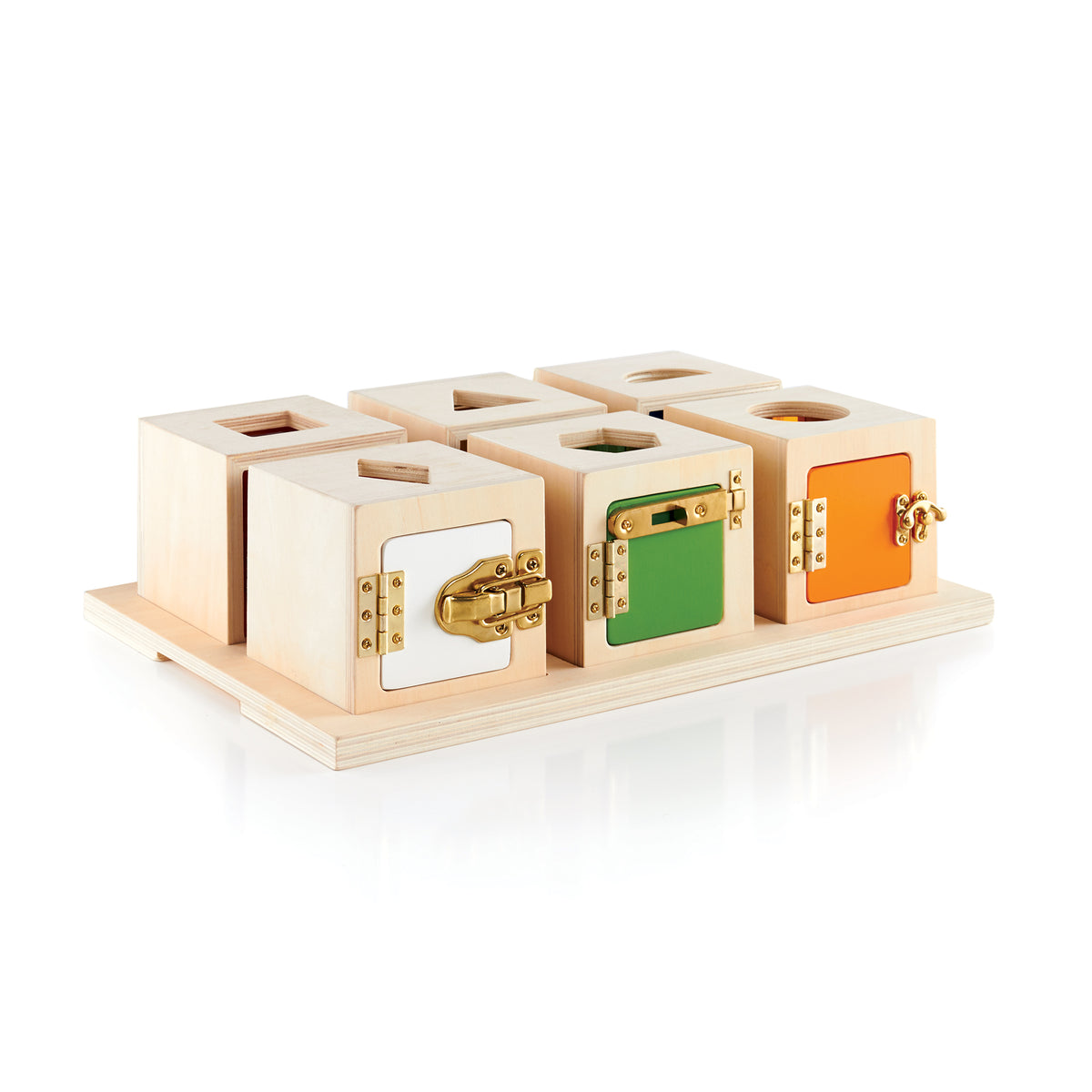 Peekaboo Lock Boxes Set of 6 - NEW