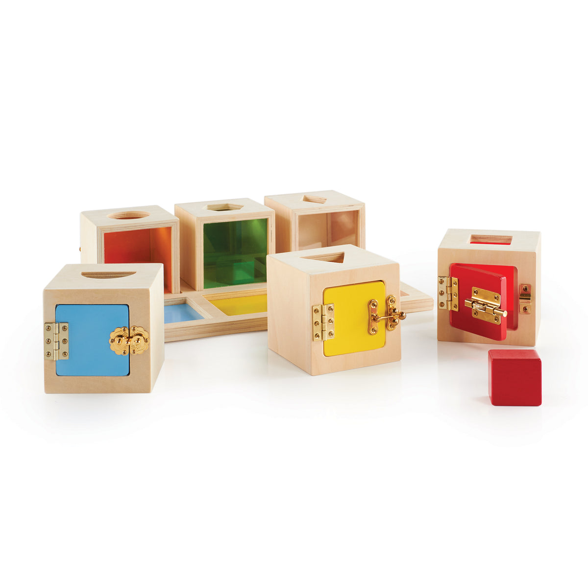 Peekaboo Lock Boxes Set of 6 - NEW