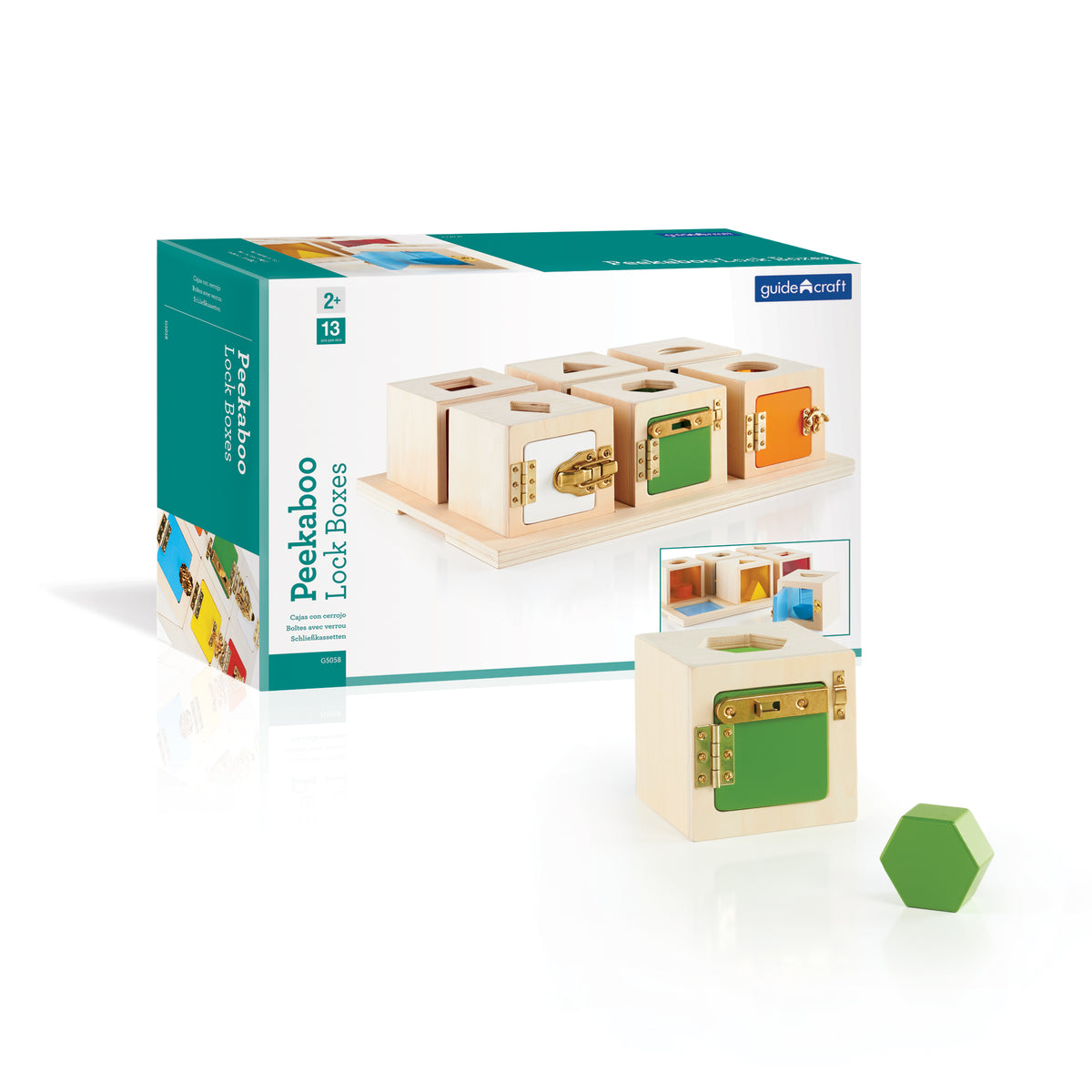 Peekaboo Lock Boxes Set of 6 - NEW