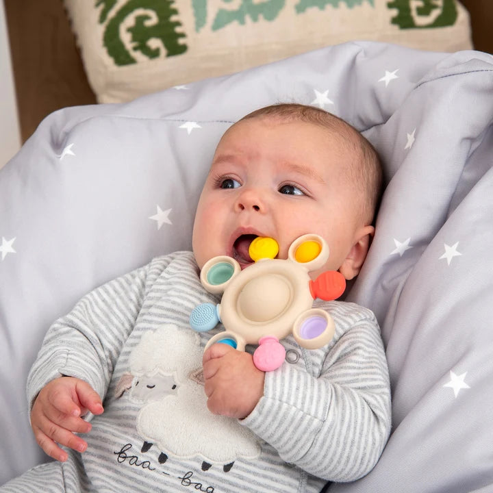 Silisoft pop teether and sensory seeker