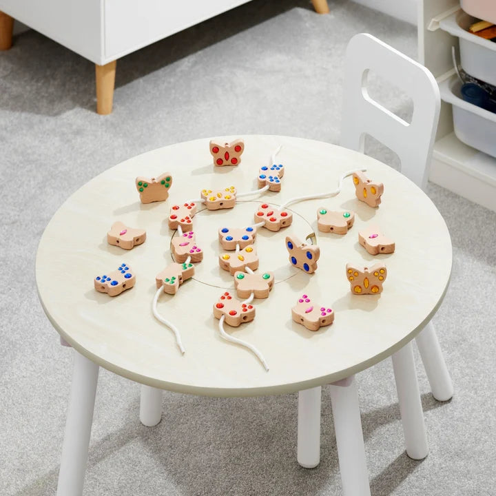 Wooden gem butterfly threading - great starter threading