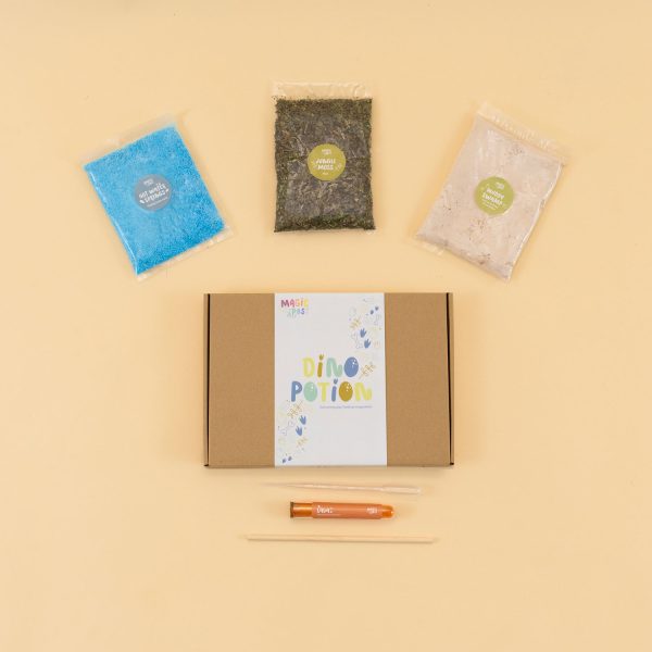 Dino potion kit for sensory play